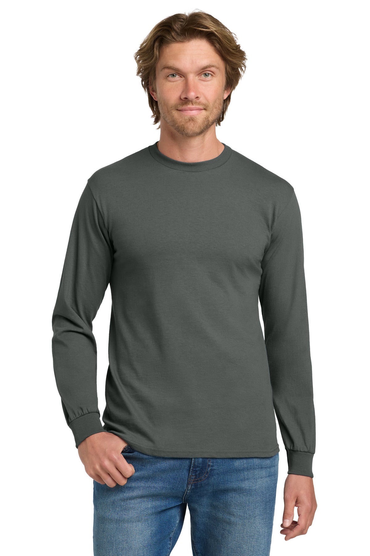 Gildan ® - Heavy Cotton ™ 100% Cotton Long Sleeve T-Shirt. 5400