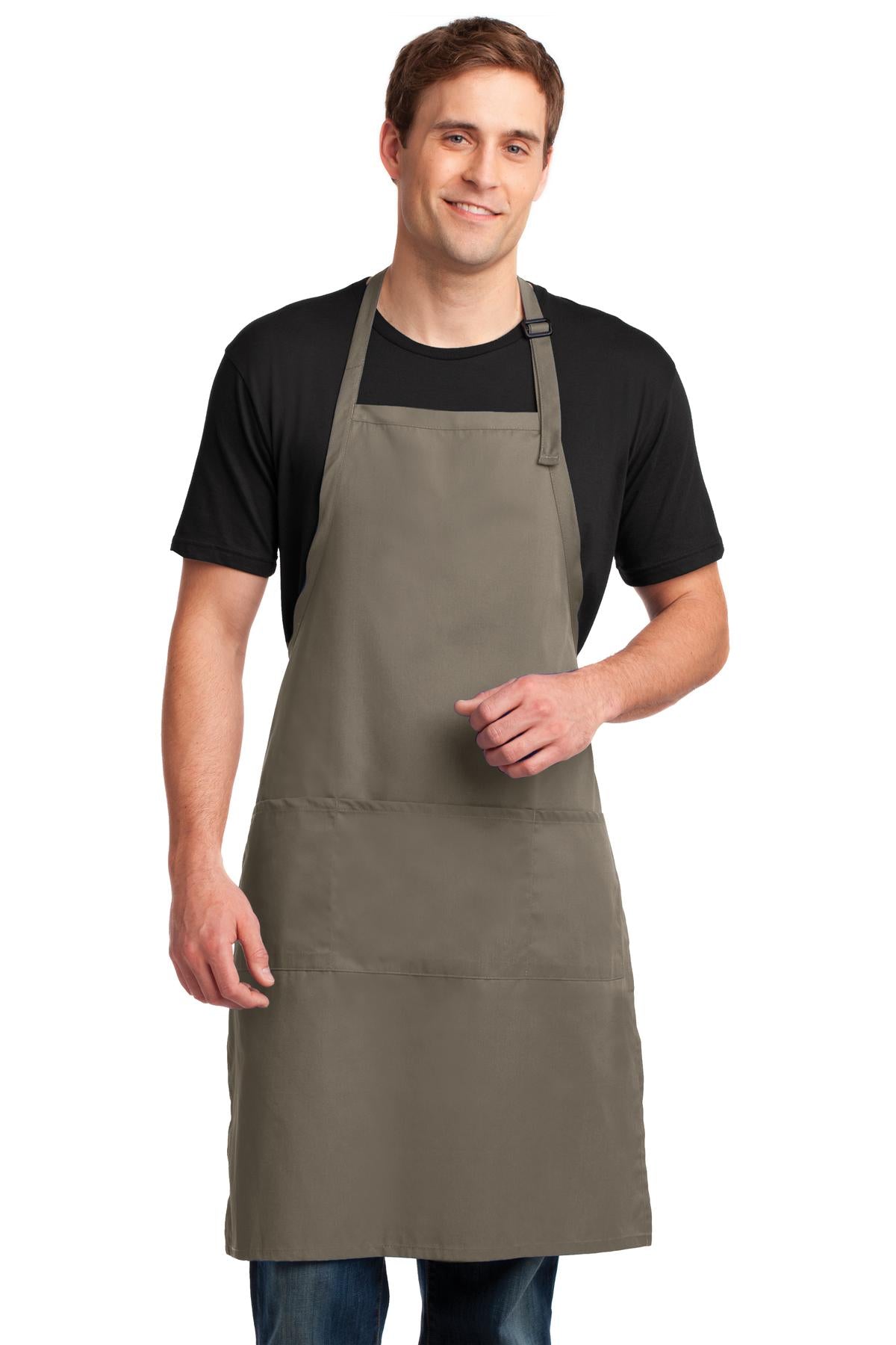 Port Authority ® Easy Care Extra Long Bib Apron with Stain Release. A700