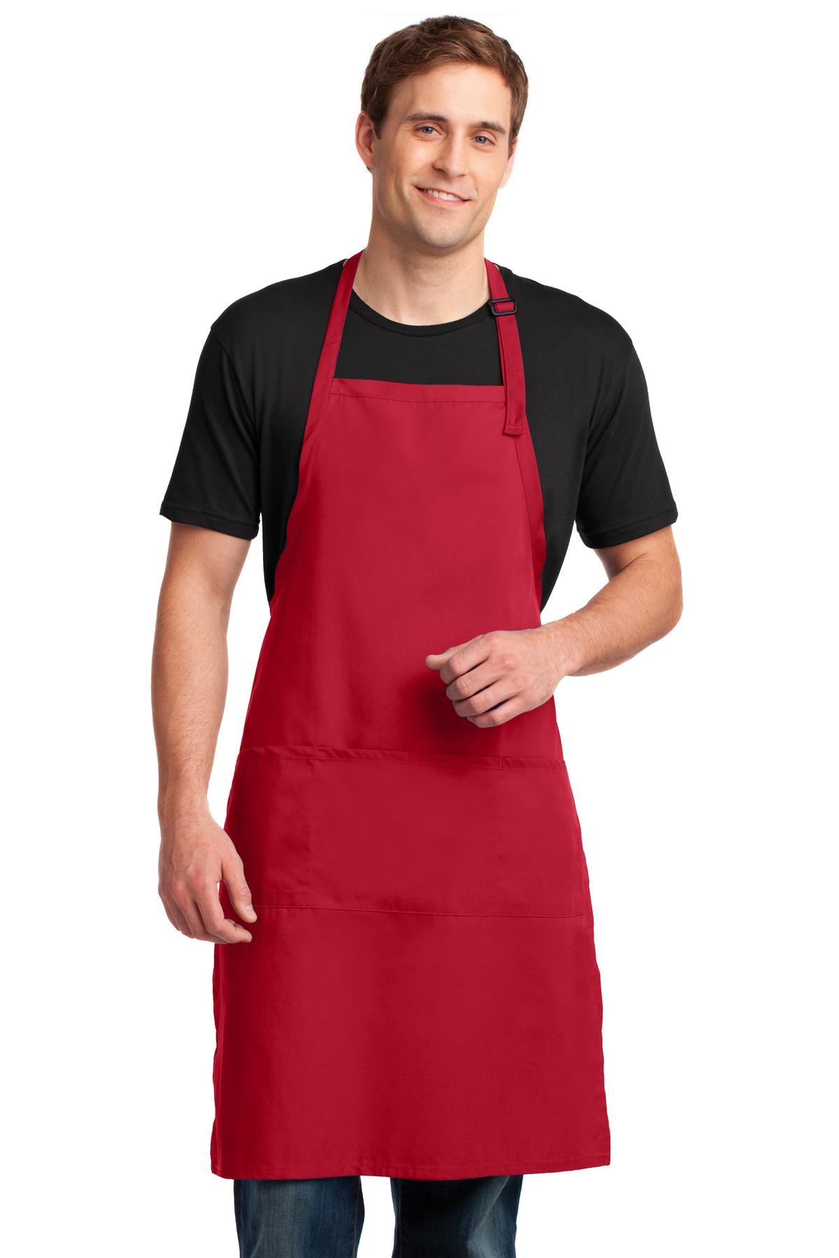Port Authority ® Easy Care Extra Long Bib Apron with Stain Release. A700