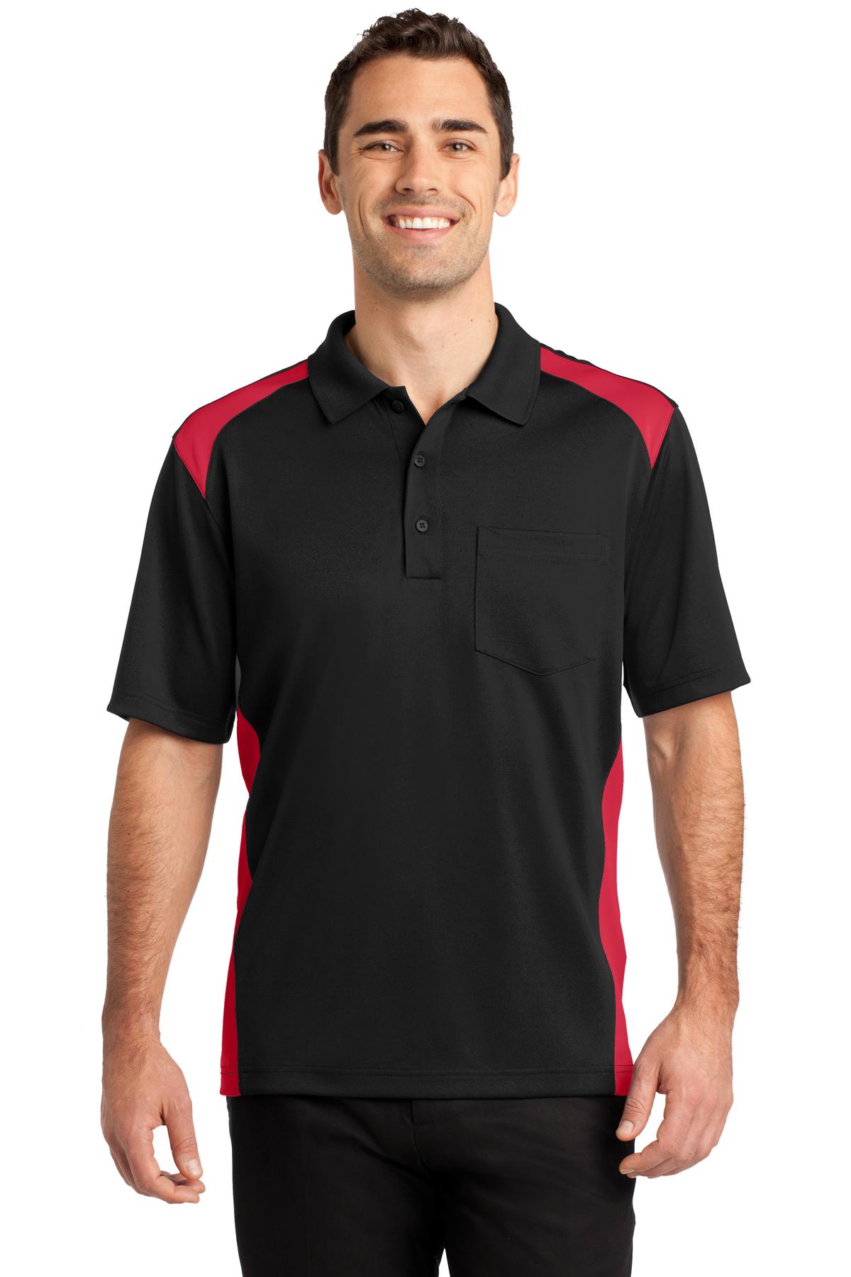 CornerStone ® Select Snag-Proof Two Way Colorblock Pocket Polo. CS416