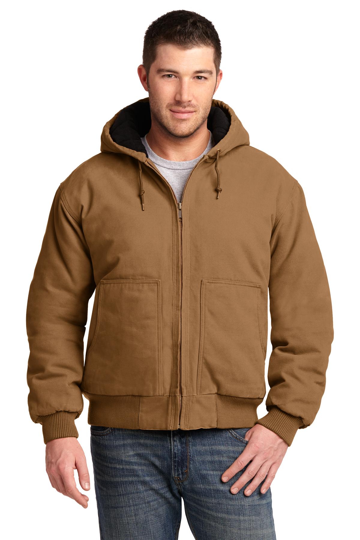 CornerStone ® Washed Duck Cloth Insulated Hooded Work Jacket. CSJ41
