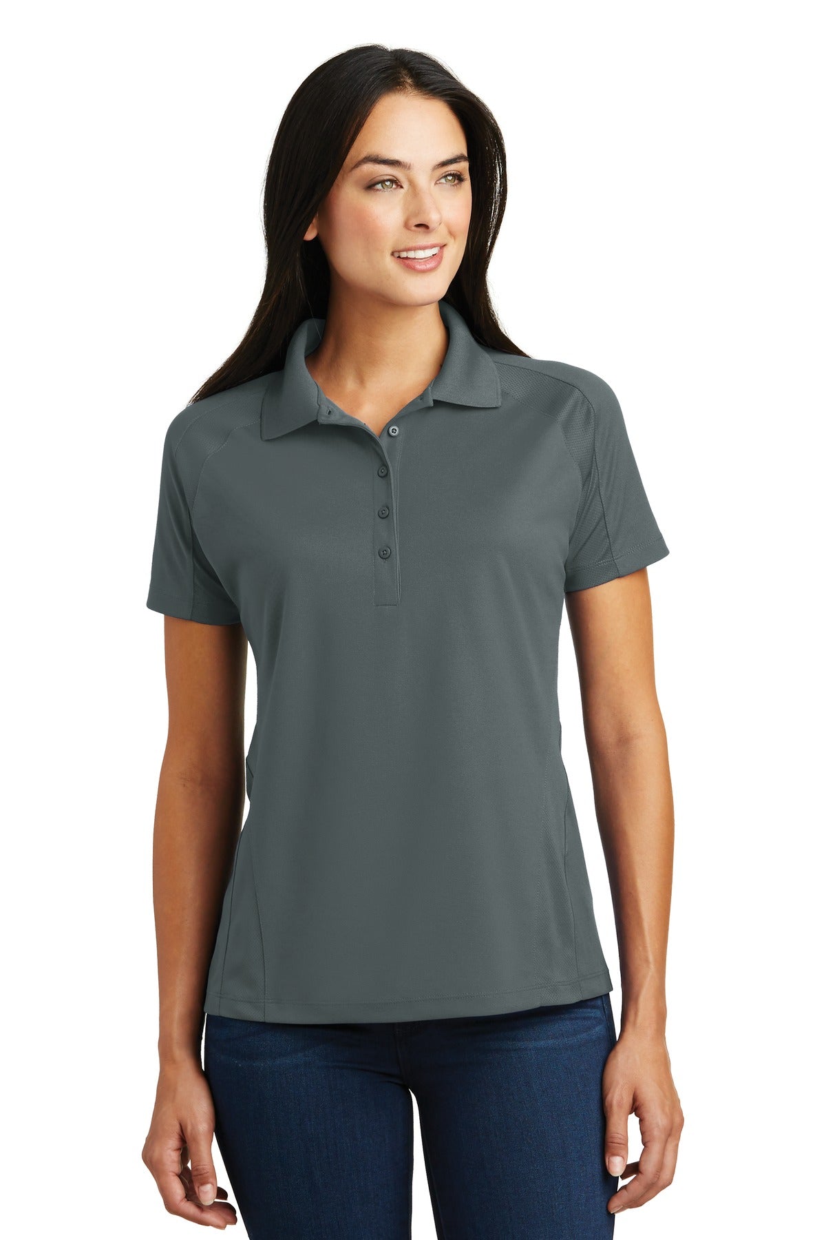 Sport-Tek ® Women's Dri-Mesh ® Pro Polo. L474