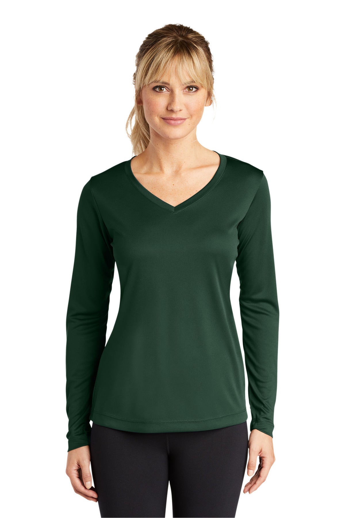 Sport-Tek ® Women's Long Sleeve PosiCharge ® Competitor™ V-Neck Tee. LST353LS