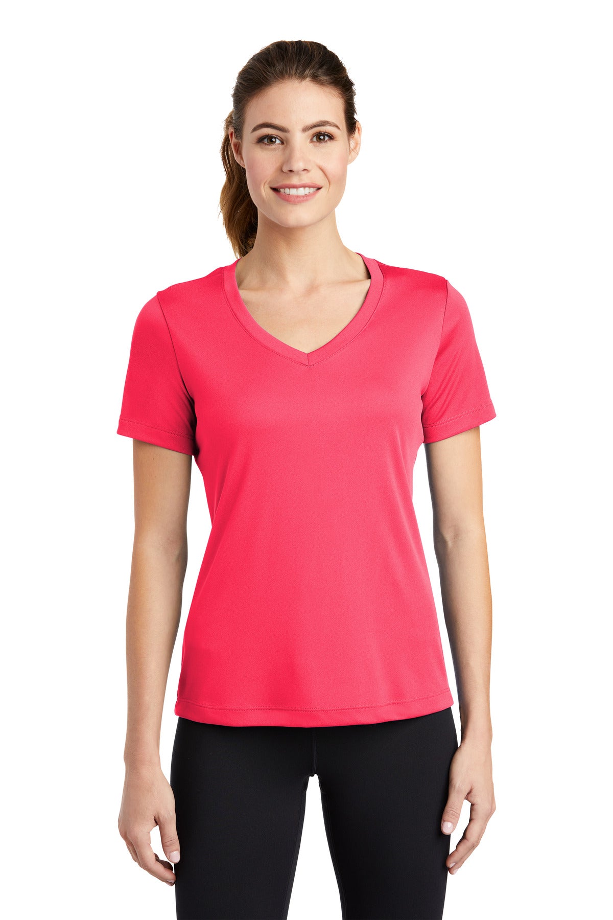 Sport-Tek ® Women's PosiCharge ® Competitor™ V-Neck Tee. LST353