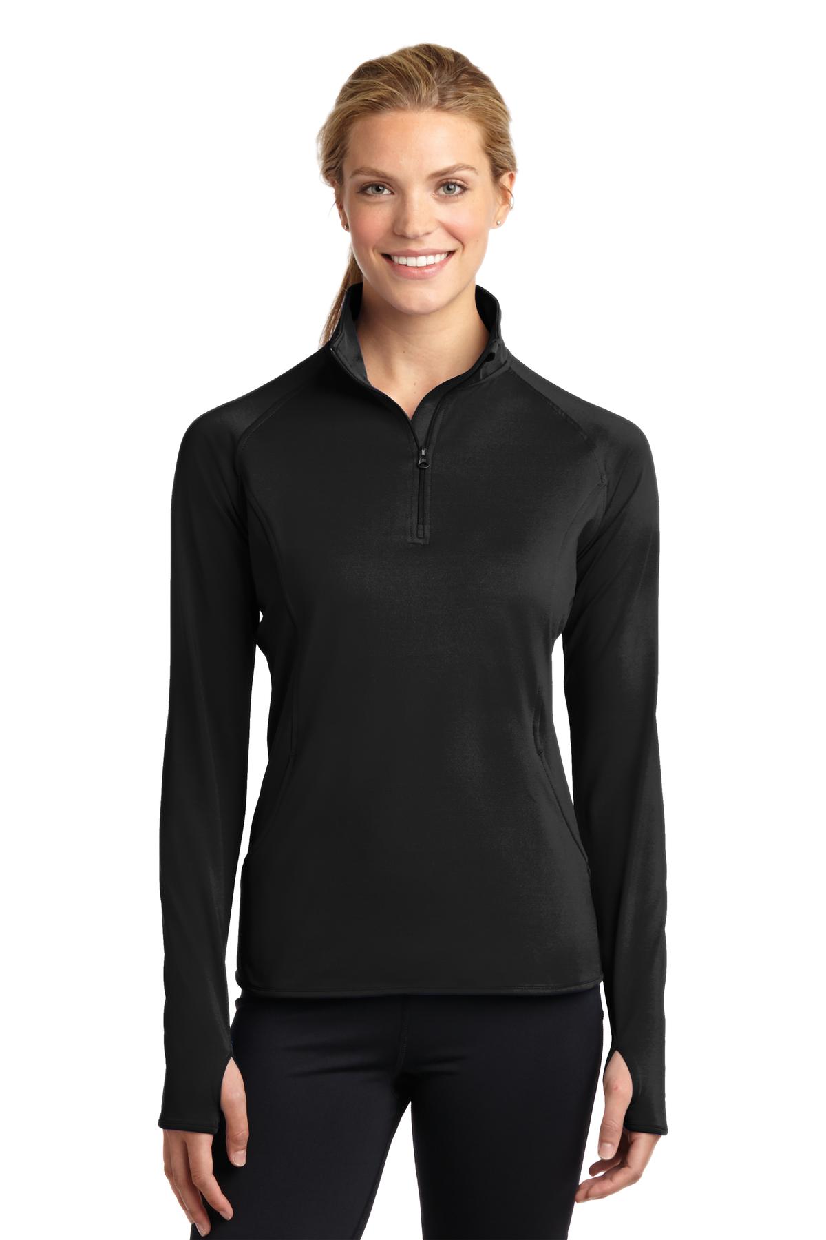Sport-Tek ® Women's Sport-Wick ® Stretch 1/4-Zip Pullover. LST850