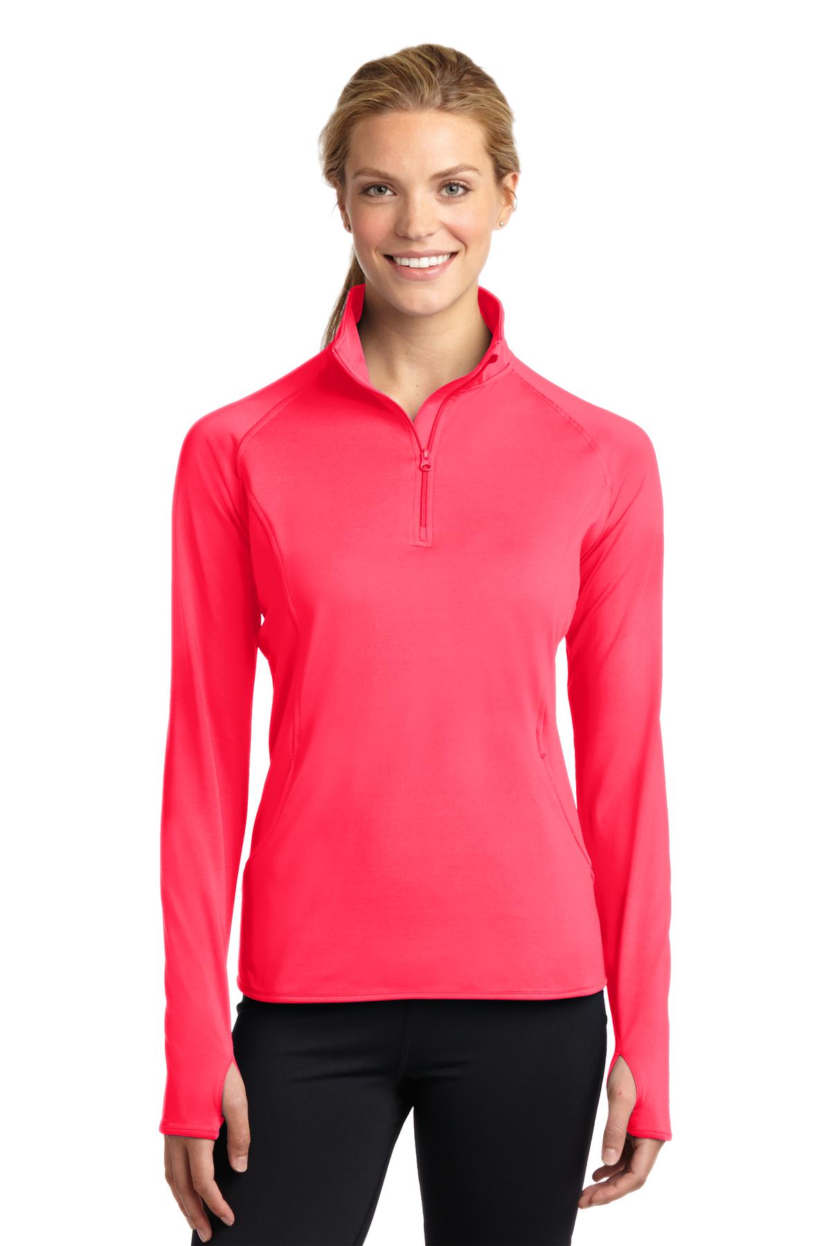 Sport-Tek ® Women's Sport-Wick ® Stretch 1/4-Zip Pullover. LST850