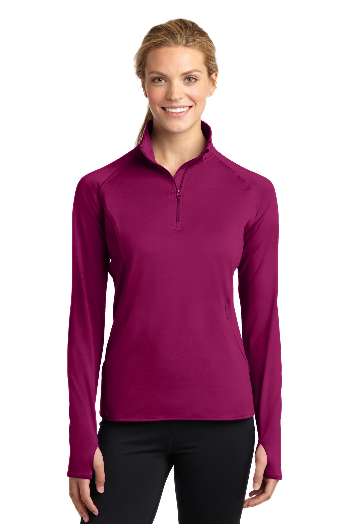 Sport-Tek ® Women's Sport-Wick ® Stretch 1/4-Zip Pullover. LST850