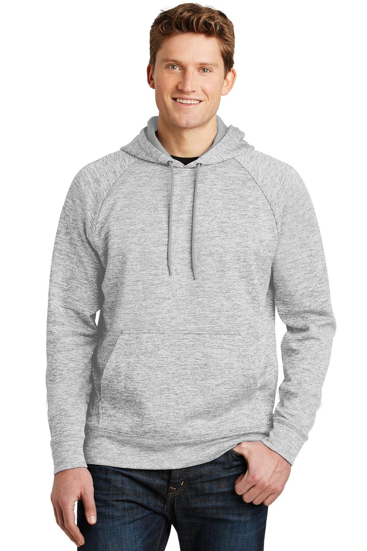 Sport-Tek ® PosiCharge ® Electric Heather Fleece Hooded Pullover. ST225