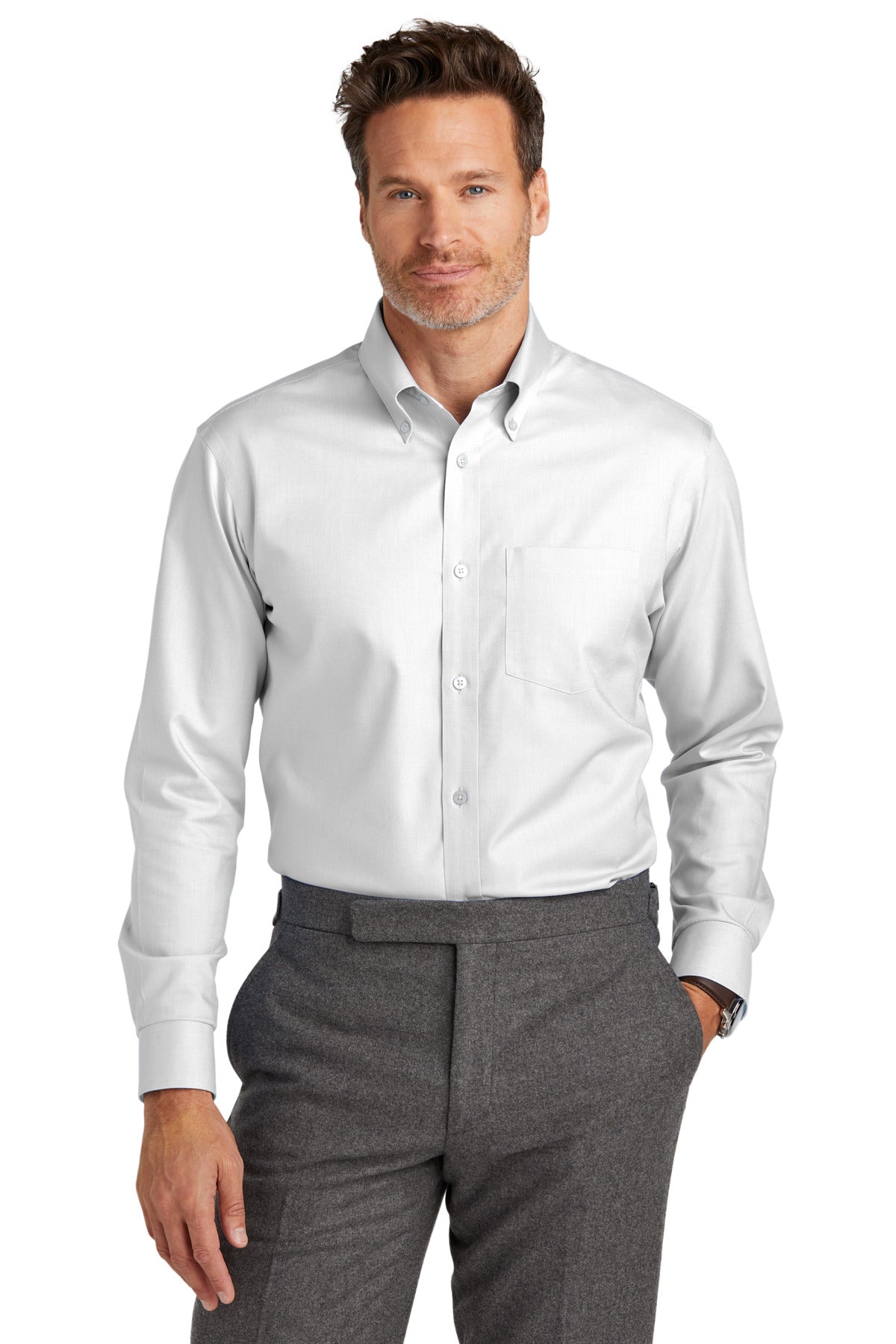 Brooks Brothers ® Tall Wrinkle-Free Stretch Nailhead Shirt TBB18002