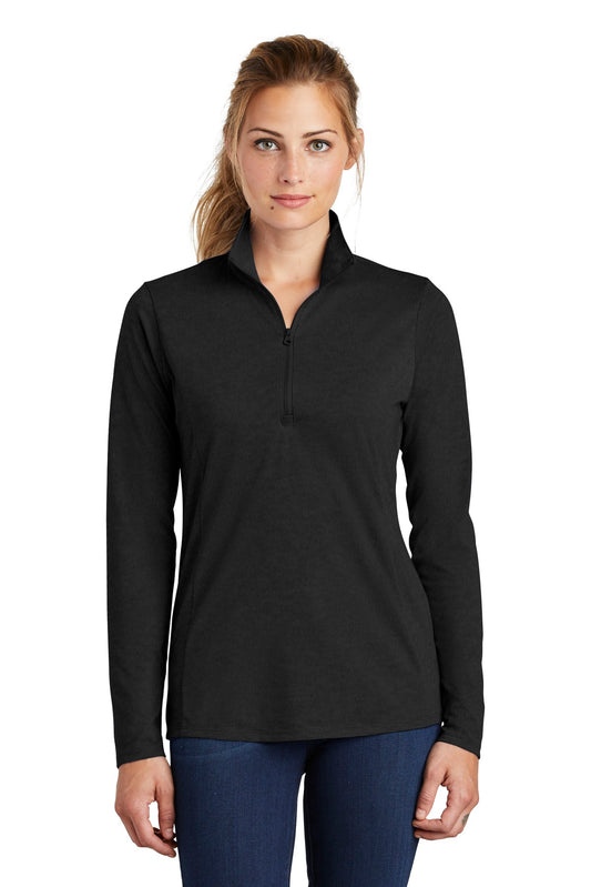 Sport-Tek  ®  Women's PosiCharge  ®  Tri-Blend Wicking 1/4-Zip Pullover. LST407
