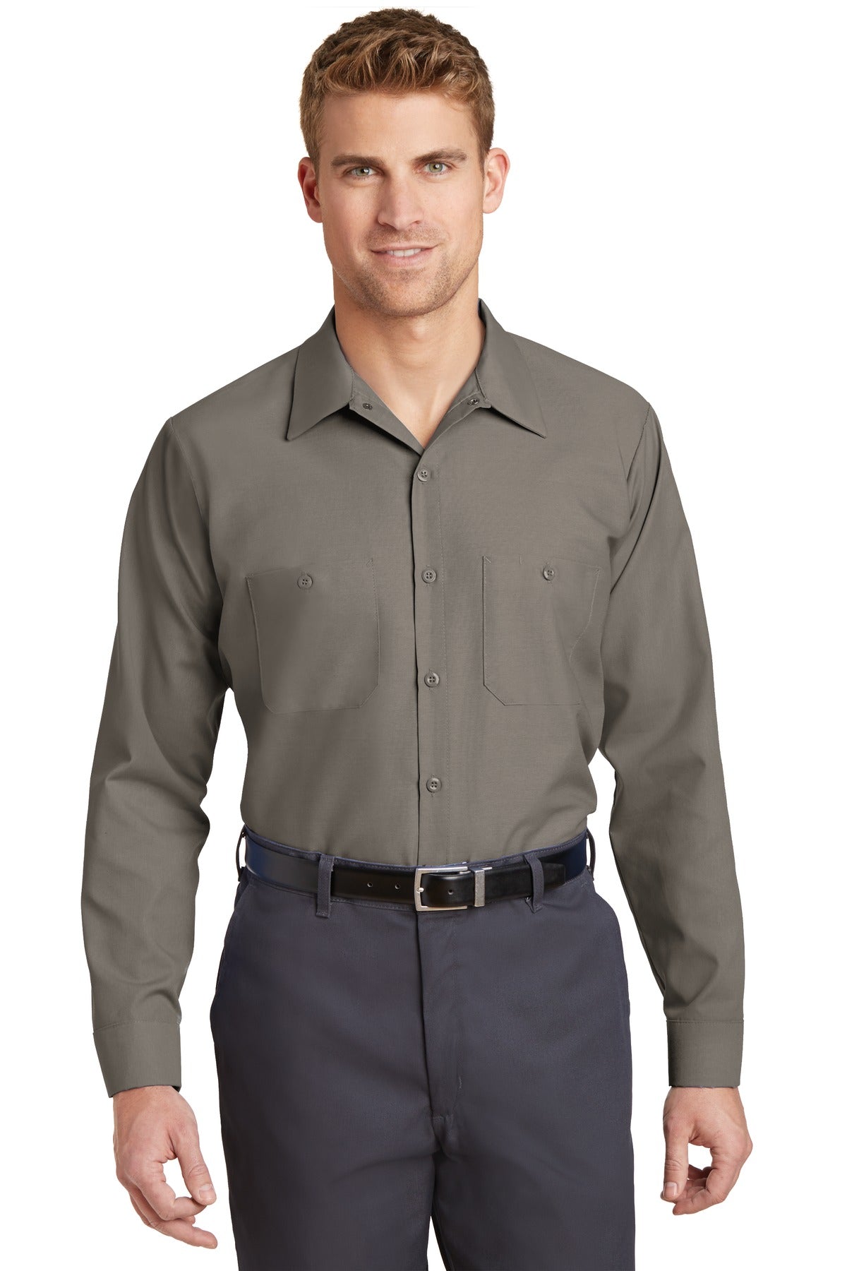 Red Kap ®  Long Sleeve Industrial Work Shirt.  SP14